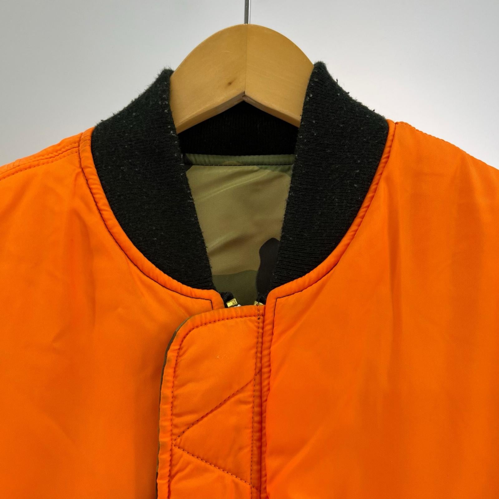 ミリタリージャケット woodland kamo ﾘﾊﾞｰｼﾌﾞﾙ MA-1 S