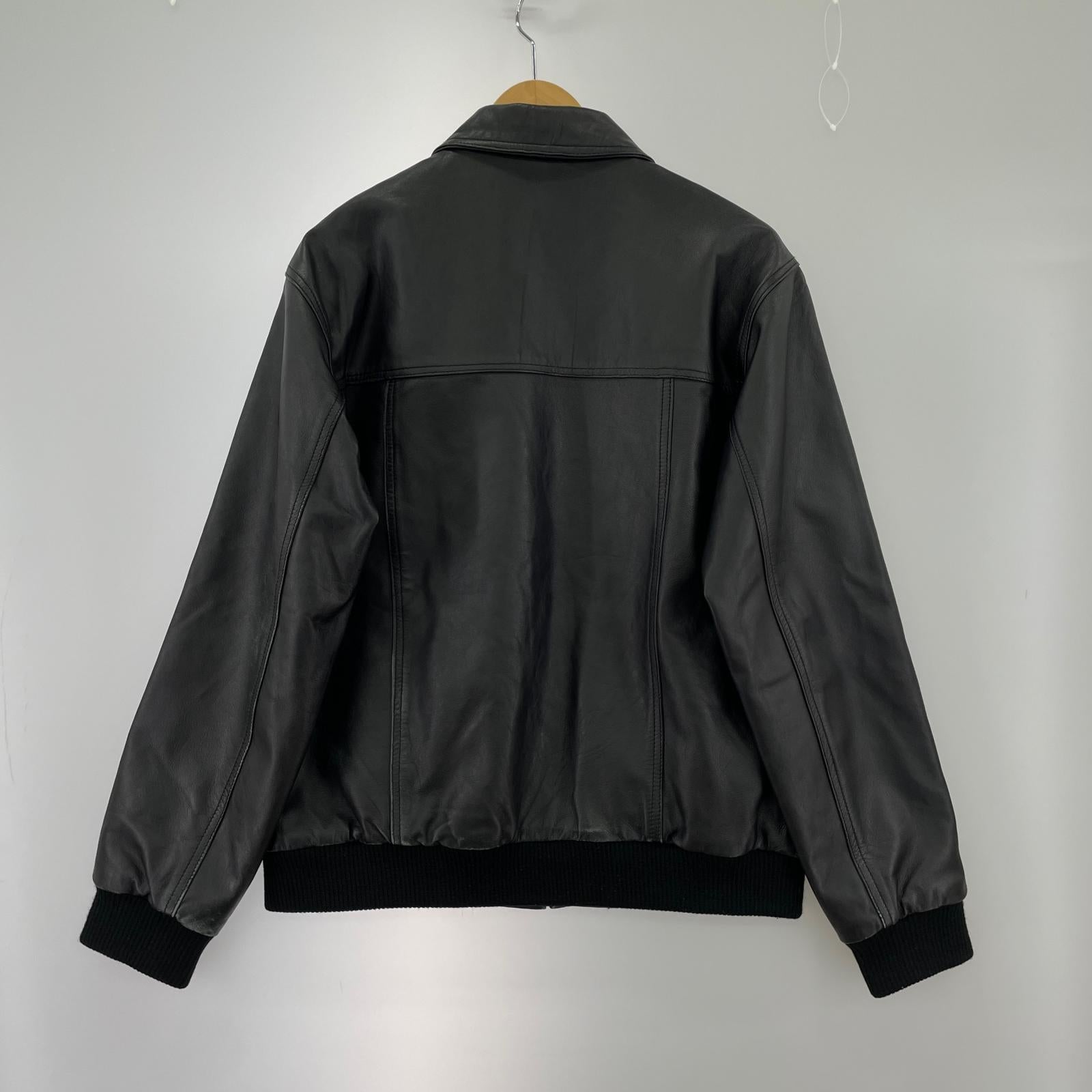 レザージャケット 63 LEATHERS シングルレザージャケット M M ブラック
