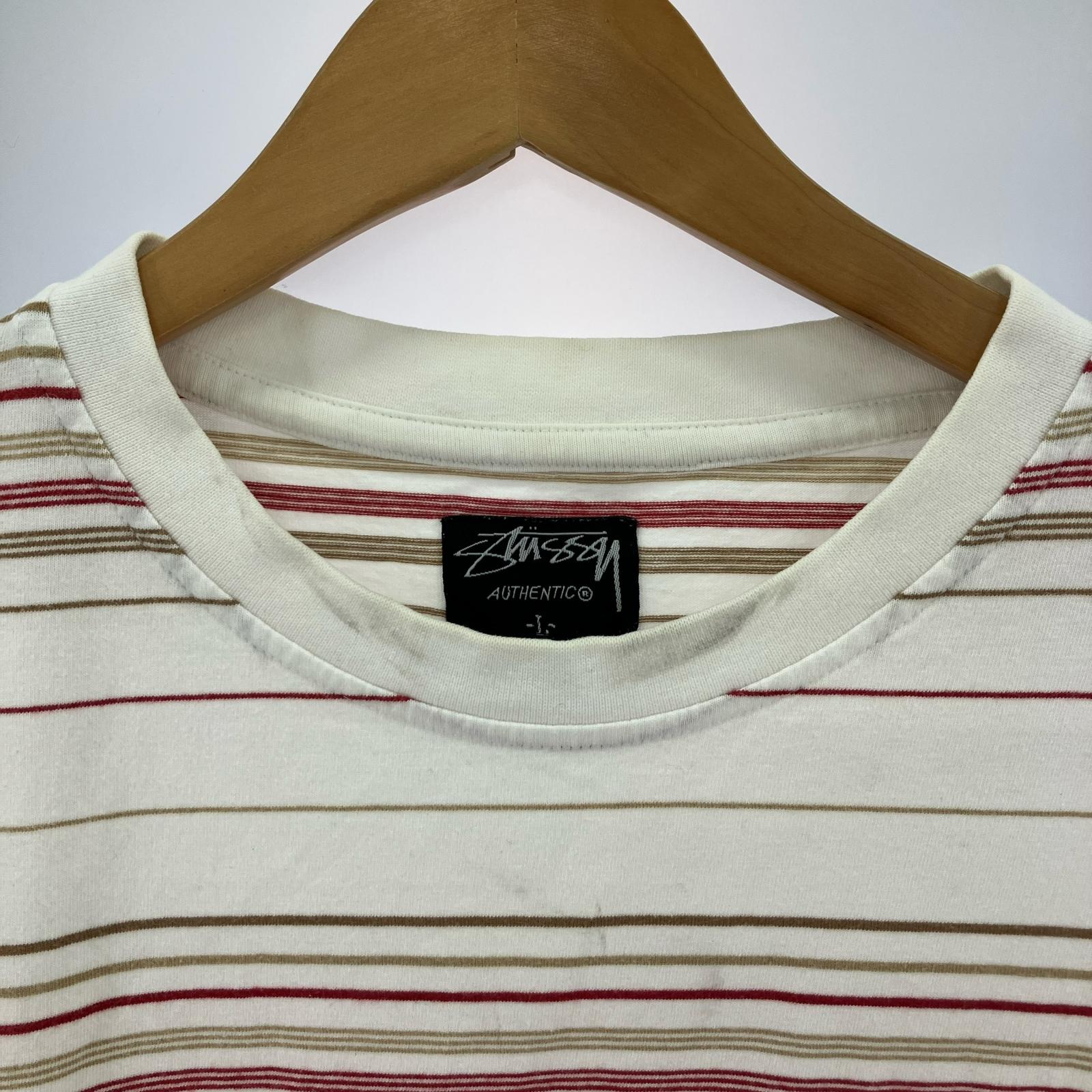 半袖Ｔシャツ 00s ボーダーポケットTEE (L) L マルチカラー