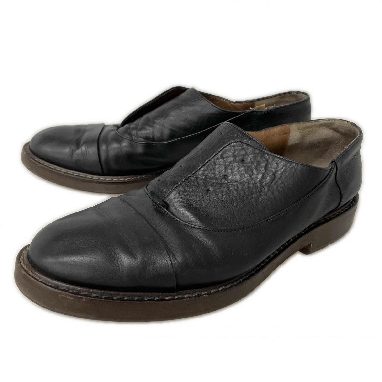 スニーカー MARNI レザースリッポン 黒 ブラック
