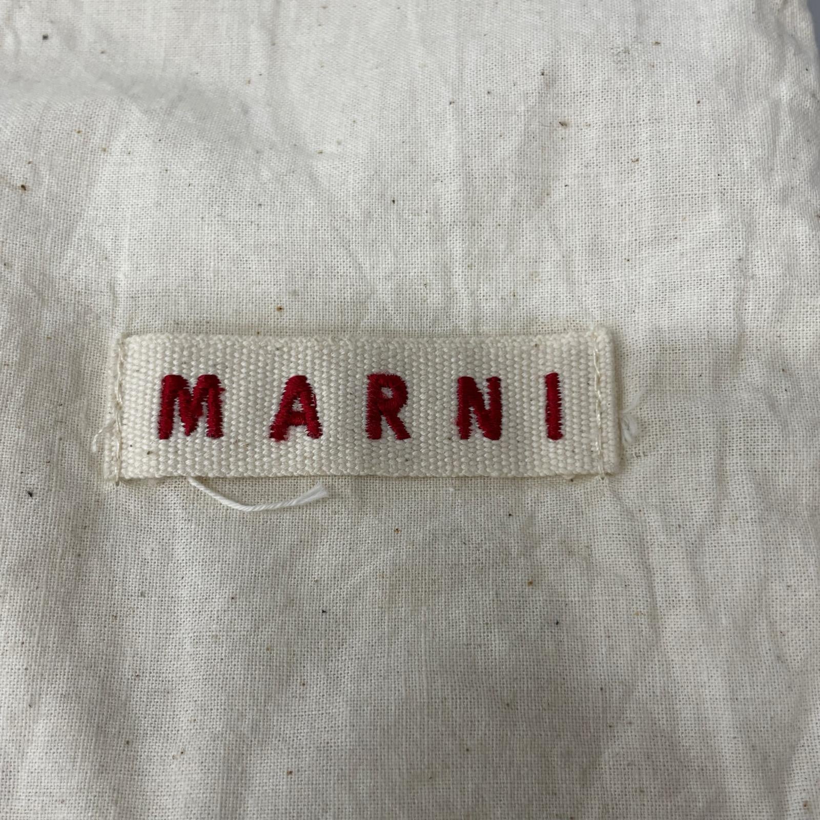スニーカー MARNI レザースリッポン 黒 ブラック