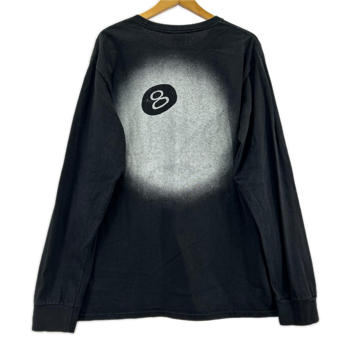 長袖Ｔシャツ 8 BALL FADE L 黒 L ブラック