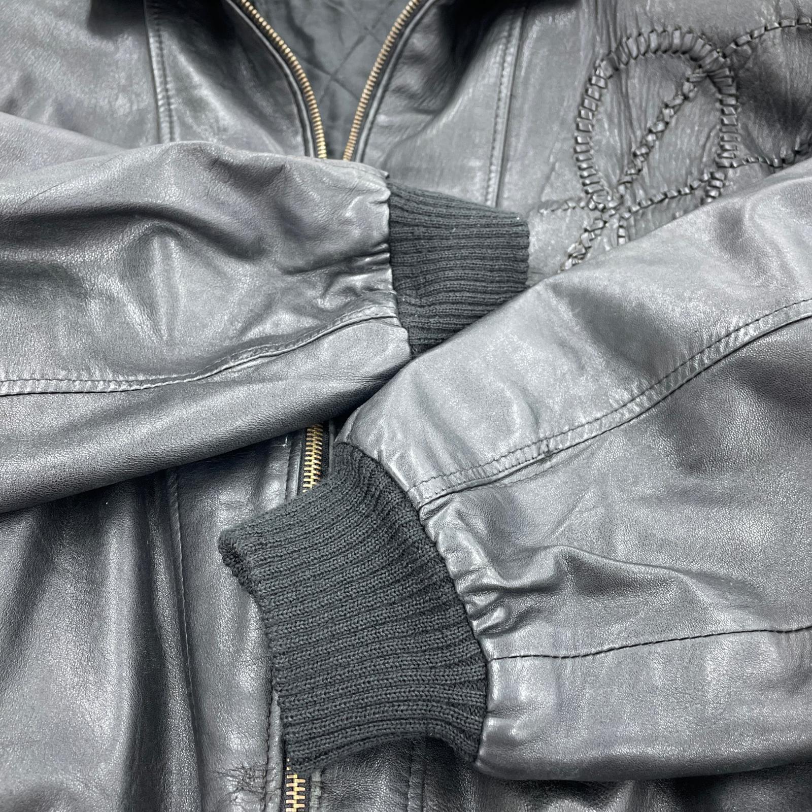 レザージャケット vera pelle 50 イタリア製 BLK 50 ブラック