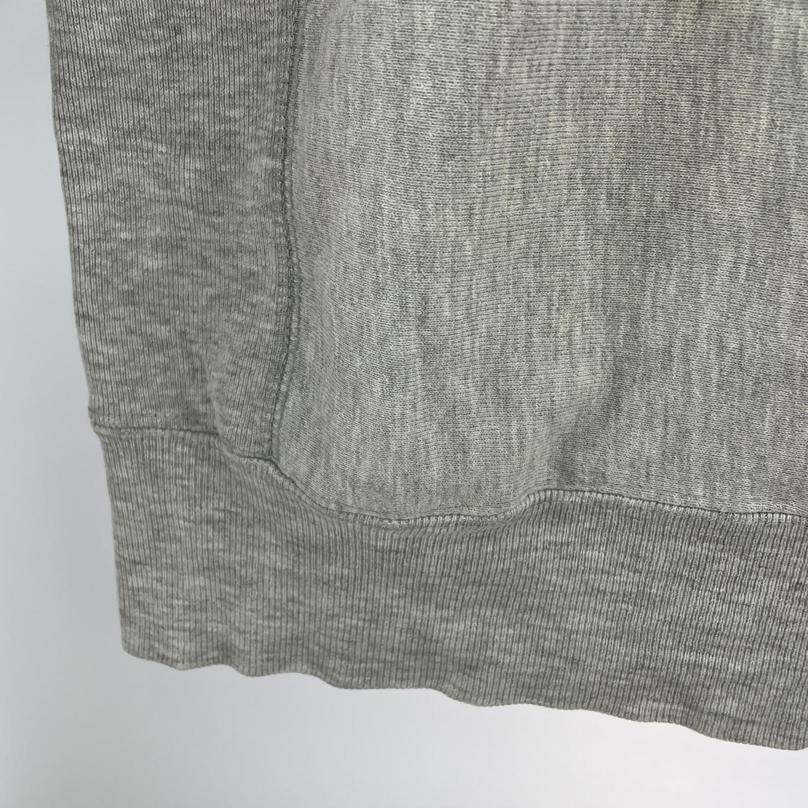 スウェット 80s REVERSE WEAVE USA製 染み込み 4段 (L) L グレー