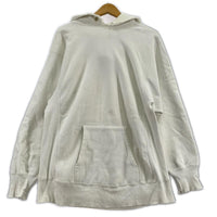 パーカー 80s ×LAND'S END REVERSE WEAVE USA製 白 (Ｍ) M ホワイト