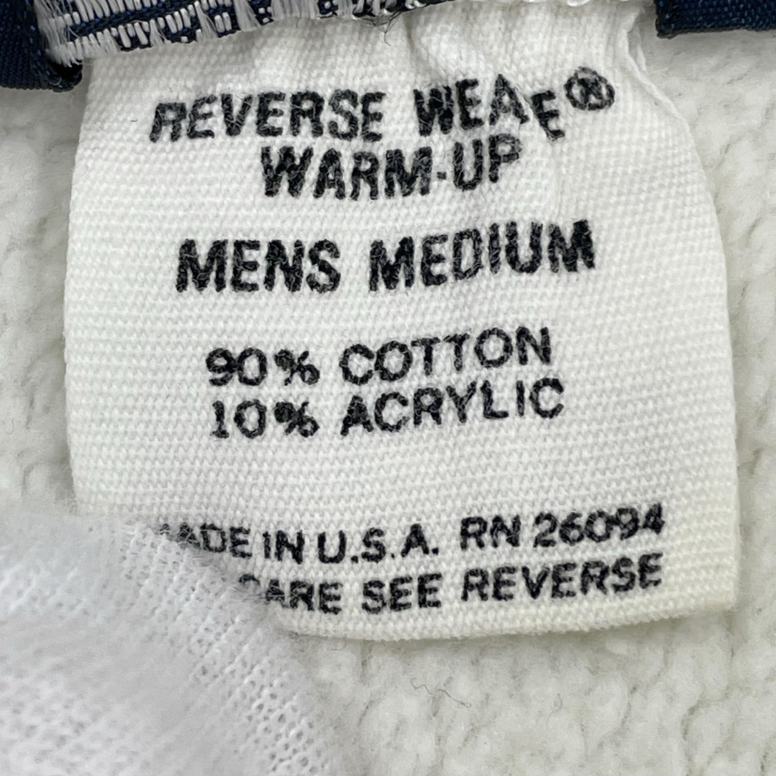 パーカー 80s ×LAND'S END REVERSE WEAVE USA製 白 (Ｍ) M ホワイト