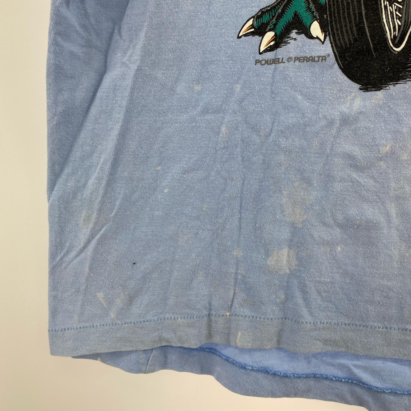 半袖Ｔシャツ 80s POWELL CABALLERO 青 (L) L ブルー
