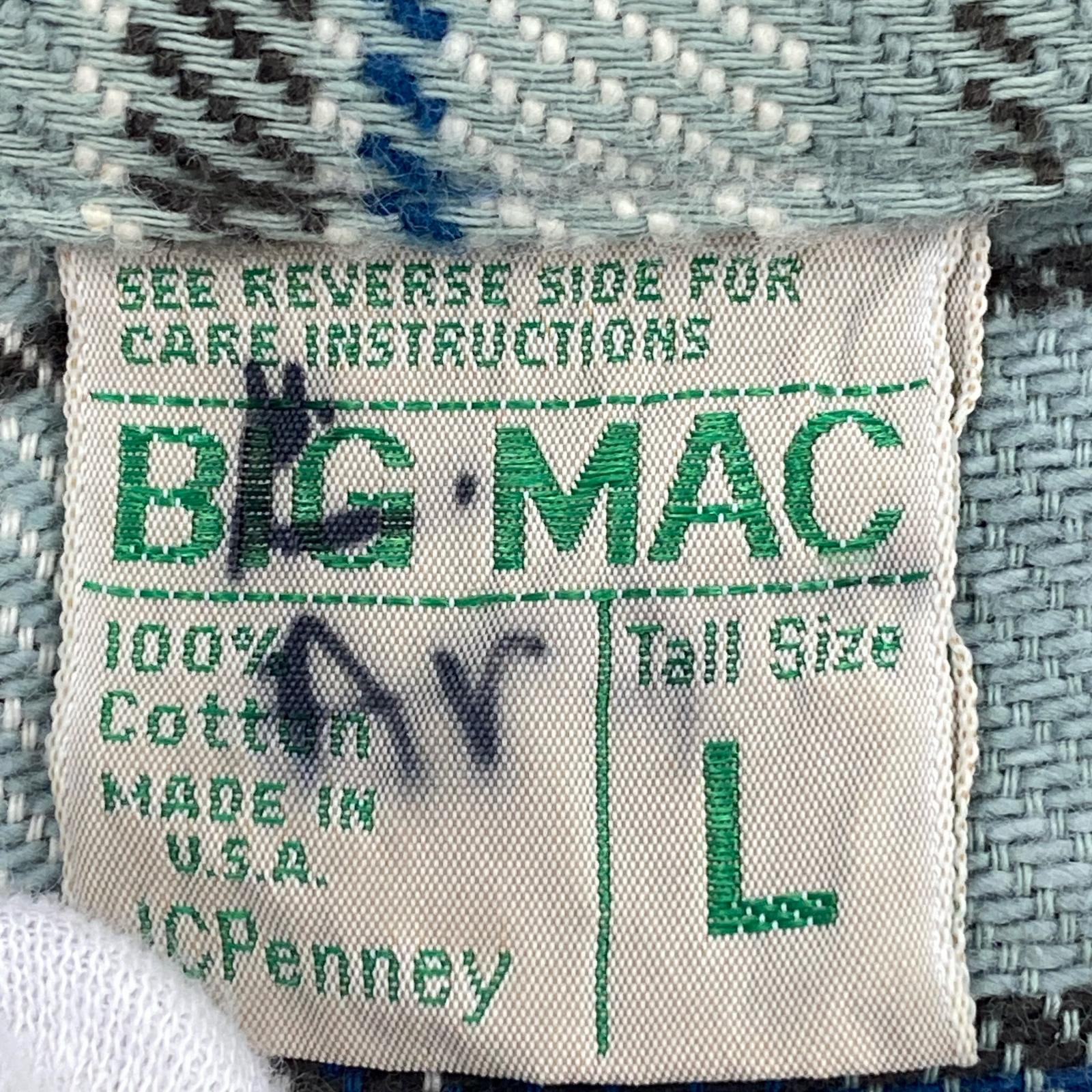 長袖シャツ 70s BIG MAC フランネル チェック (L) L