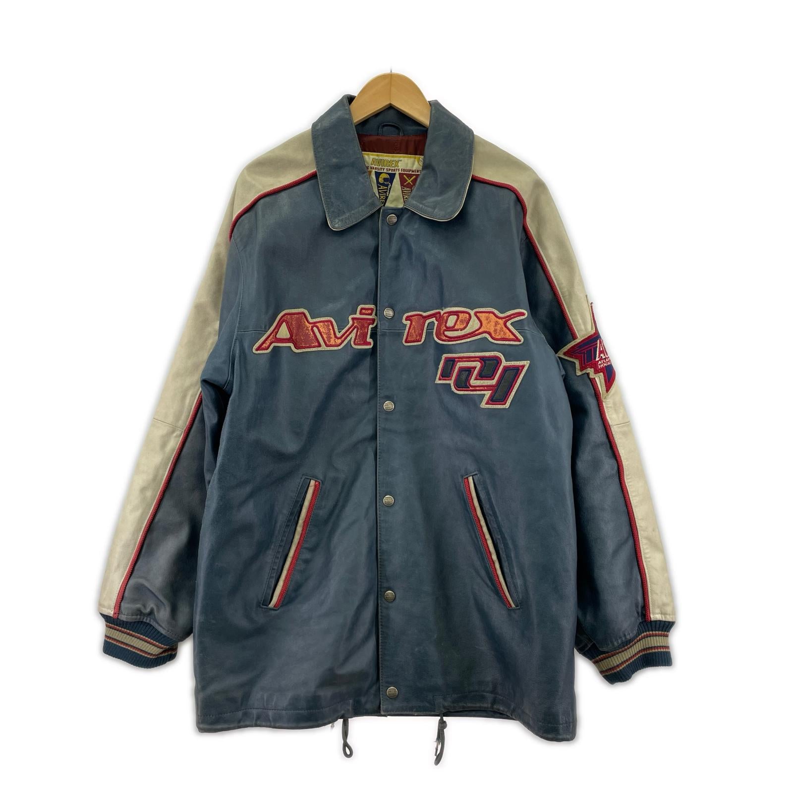 レザージャケット 90s AII Star Goalers ACHLレザージャケット S