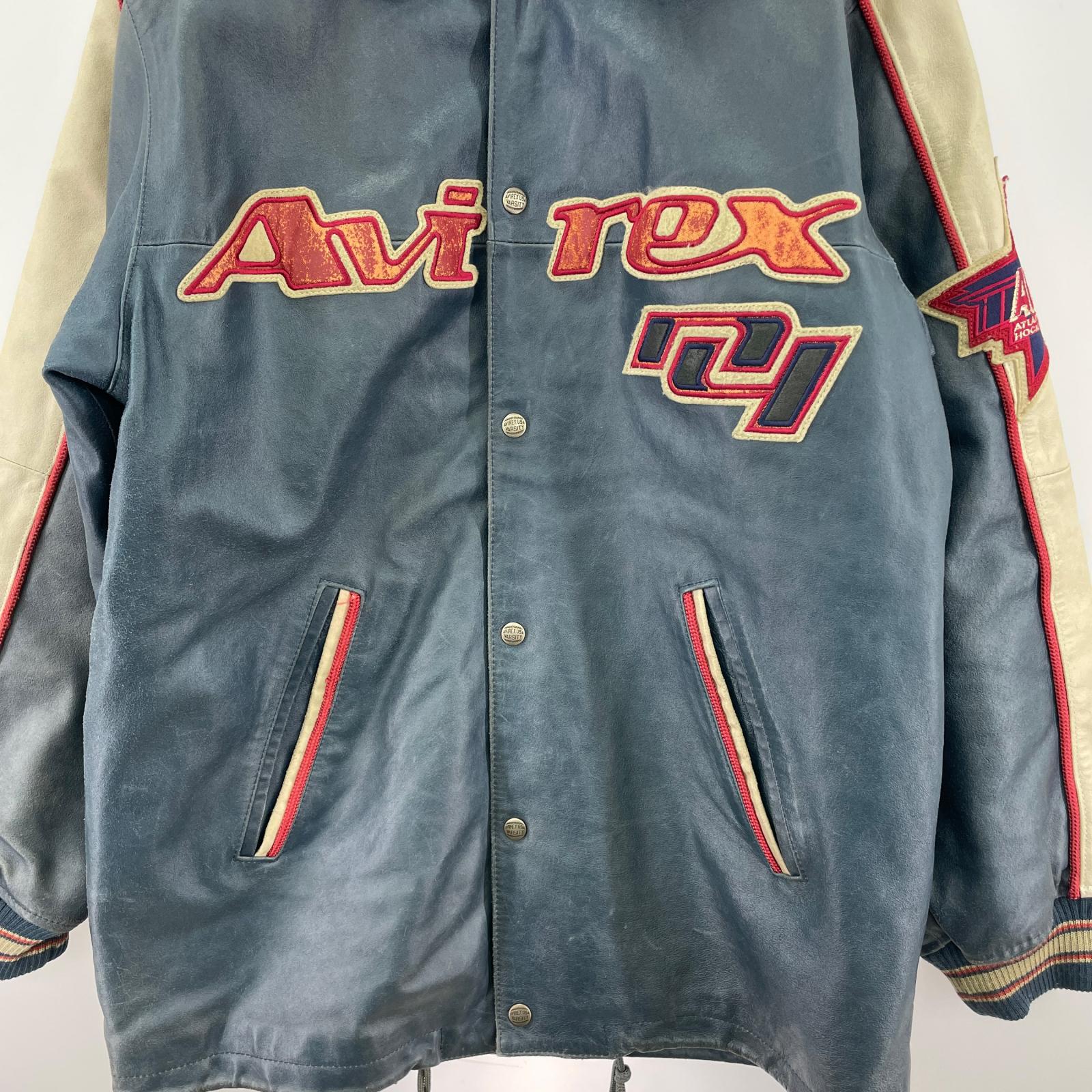 レザージャケット 90s AII Star Goalers ACHLレザージャケット S