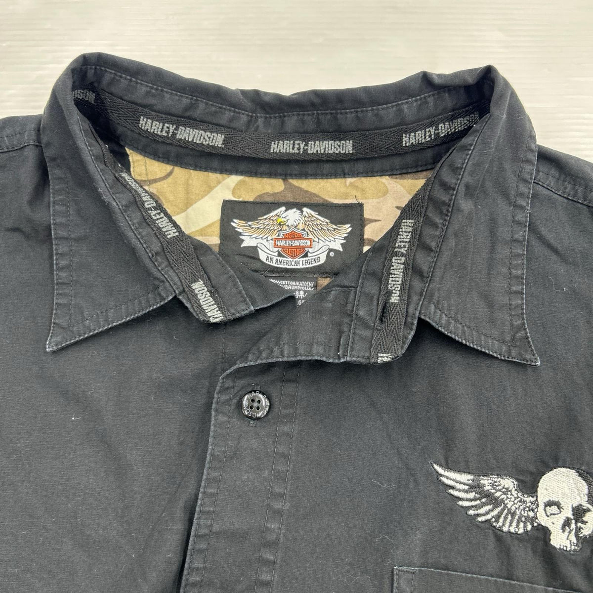 半袖シャツ Harley-Davidson 半袖シャツ ブラック