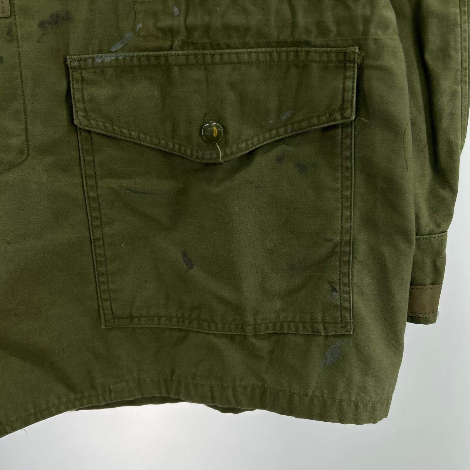 ミリタリージャケット COAT MAN'S W/R SATEEN OG107 M/S カーキ
