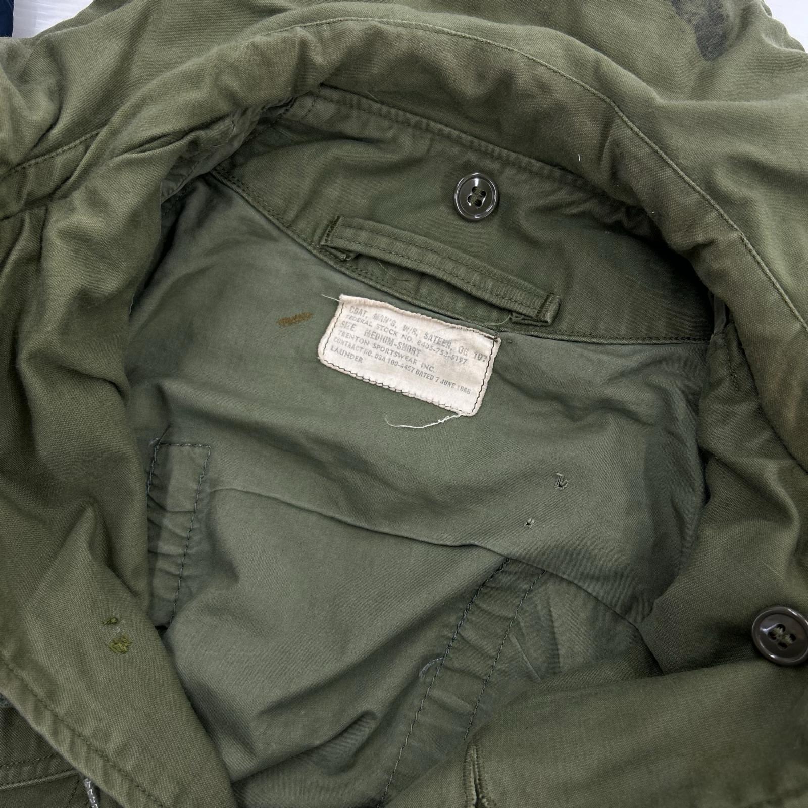 ミリタリージャケット COAT MAN'S W/R SATEEN OG107 M/S カーキ