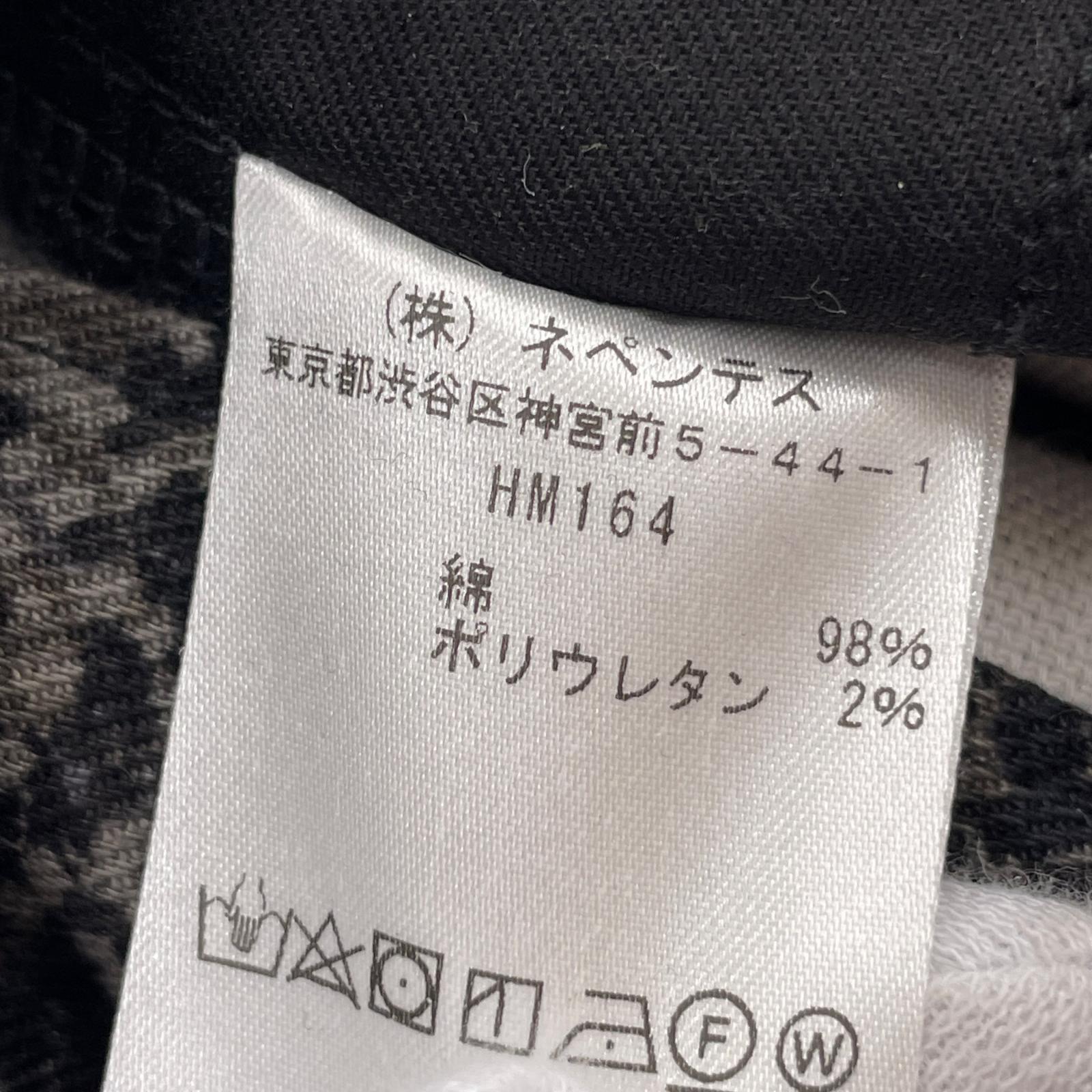デニムパンツ 20AW/スキニージーンズ/総柄 M ブラック