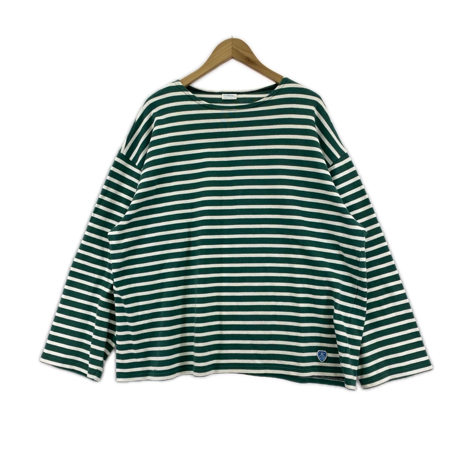 長袖Ｔシャツ バスクシャツ/ボーダー/グリーン 5
