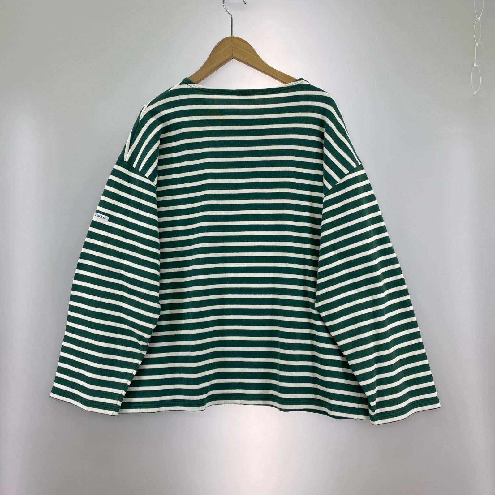 長袖Ｔシャツ バスクシャツ/ボーダー/グリーン 5
