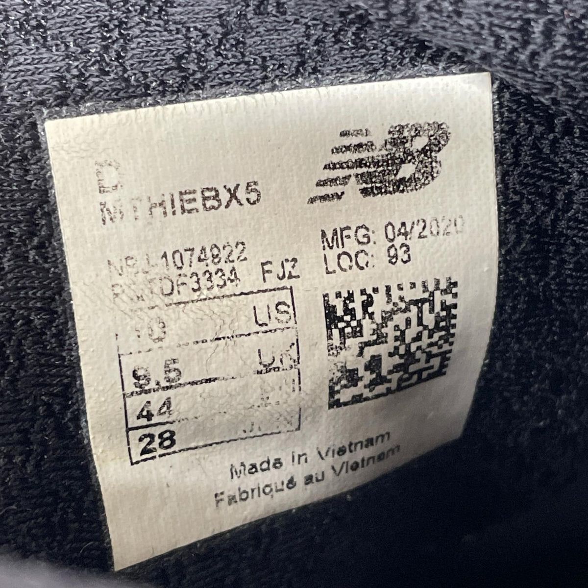 スニーカー MTHIEBX5/28cm/FRESH FOAM HIEERO M BX5 28cm (US10 UK9 1/2 EU46) ブラック