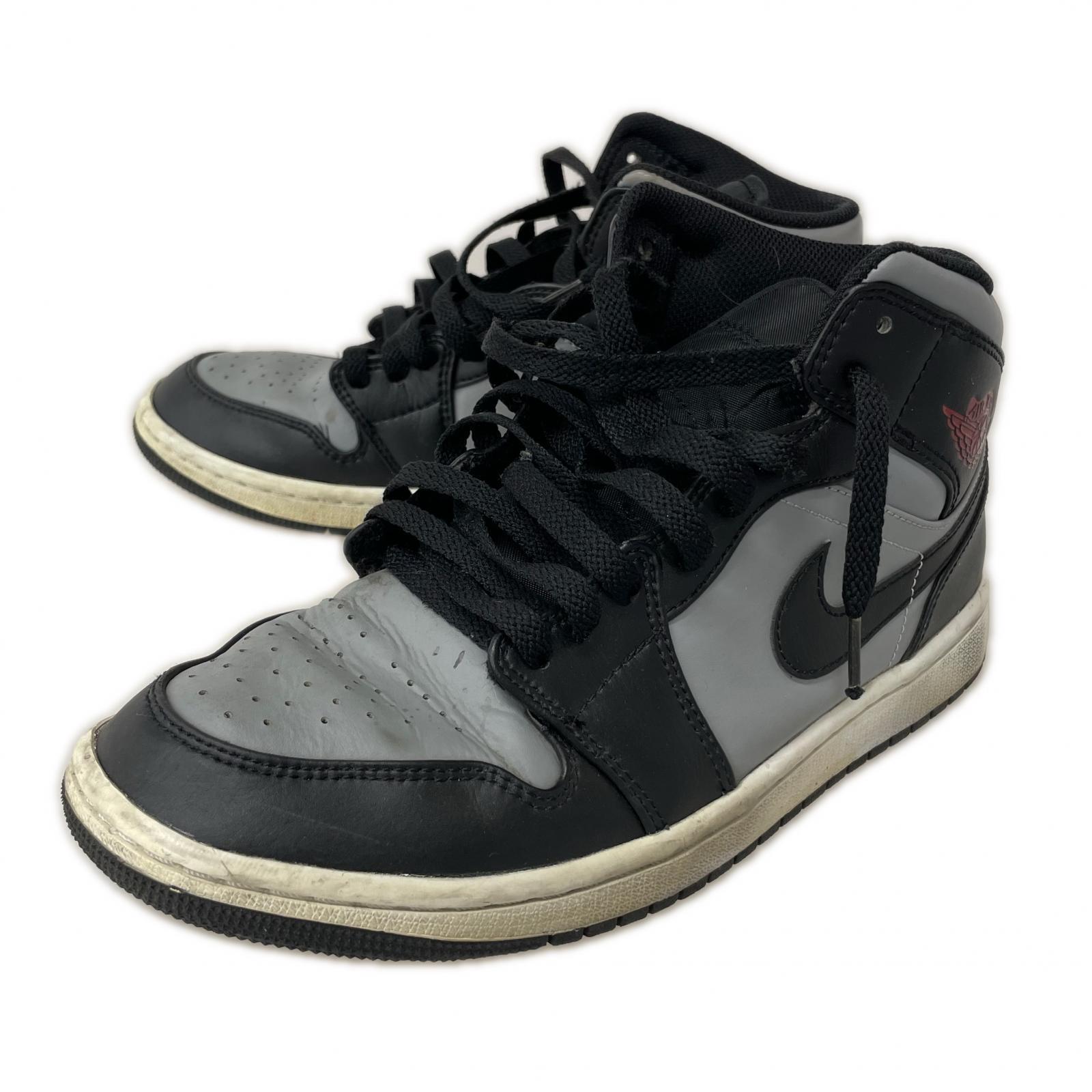 スニーカー AIR JORDAN 1 MID GRY (26.5) 554724-096 26.5cm (US8 1/2 UK8 EU43)