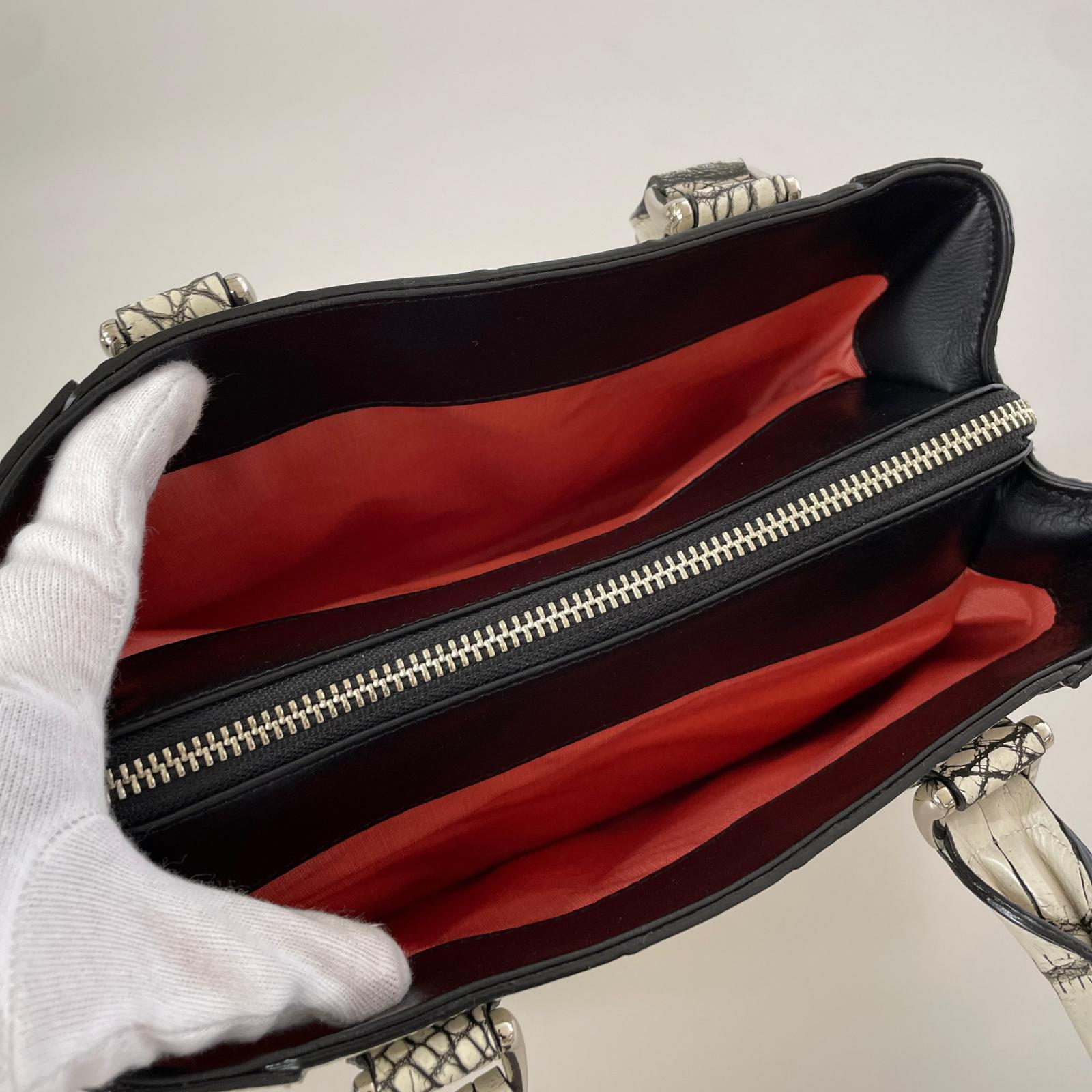 ハンドバッグ CROIX ROYAL　マットクロコダイル　ショルダーバッグ