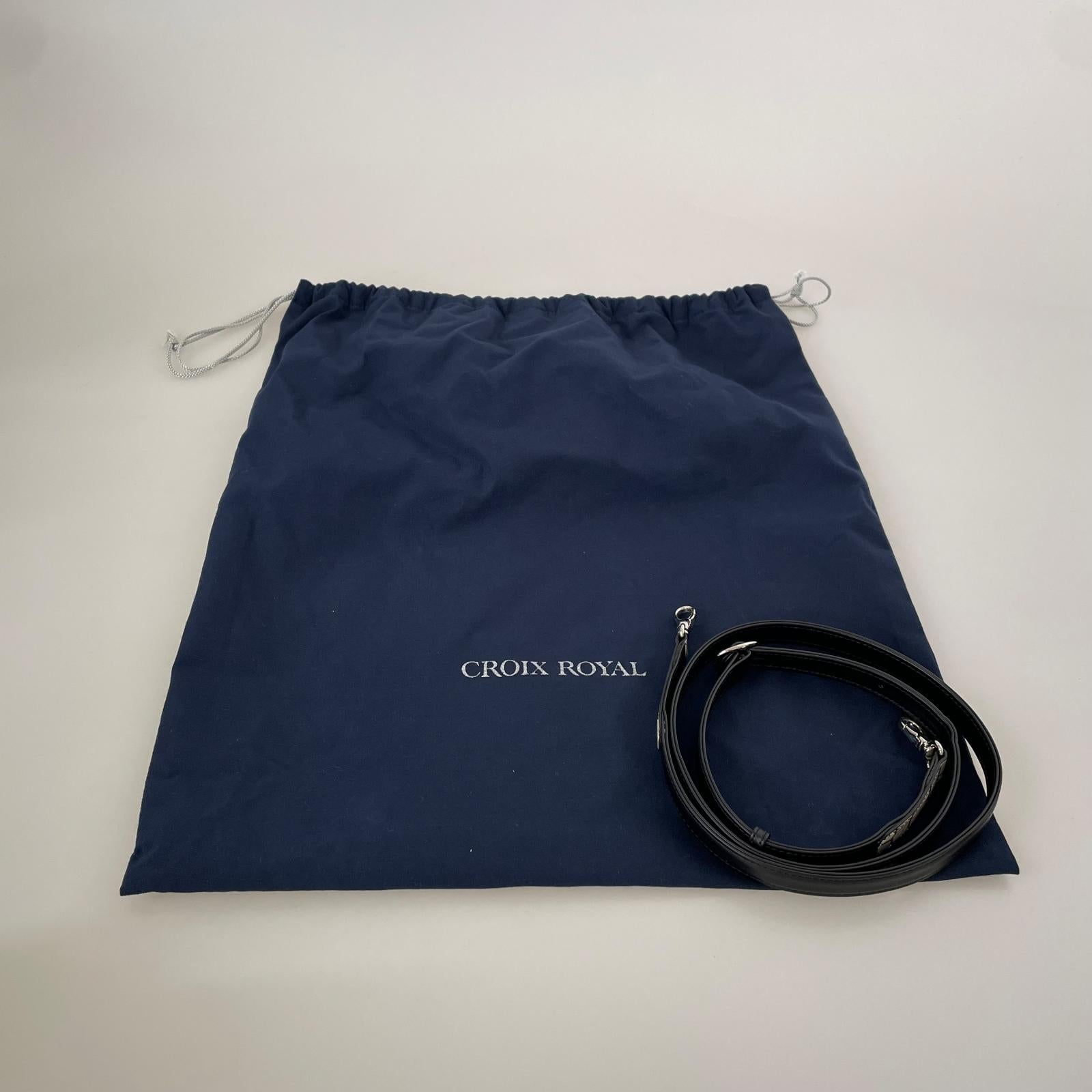 ハンドバッグ CROIX ROYAL　マットクロコダイル　ショルダーバッグ