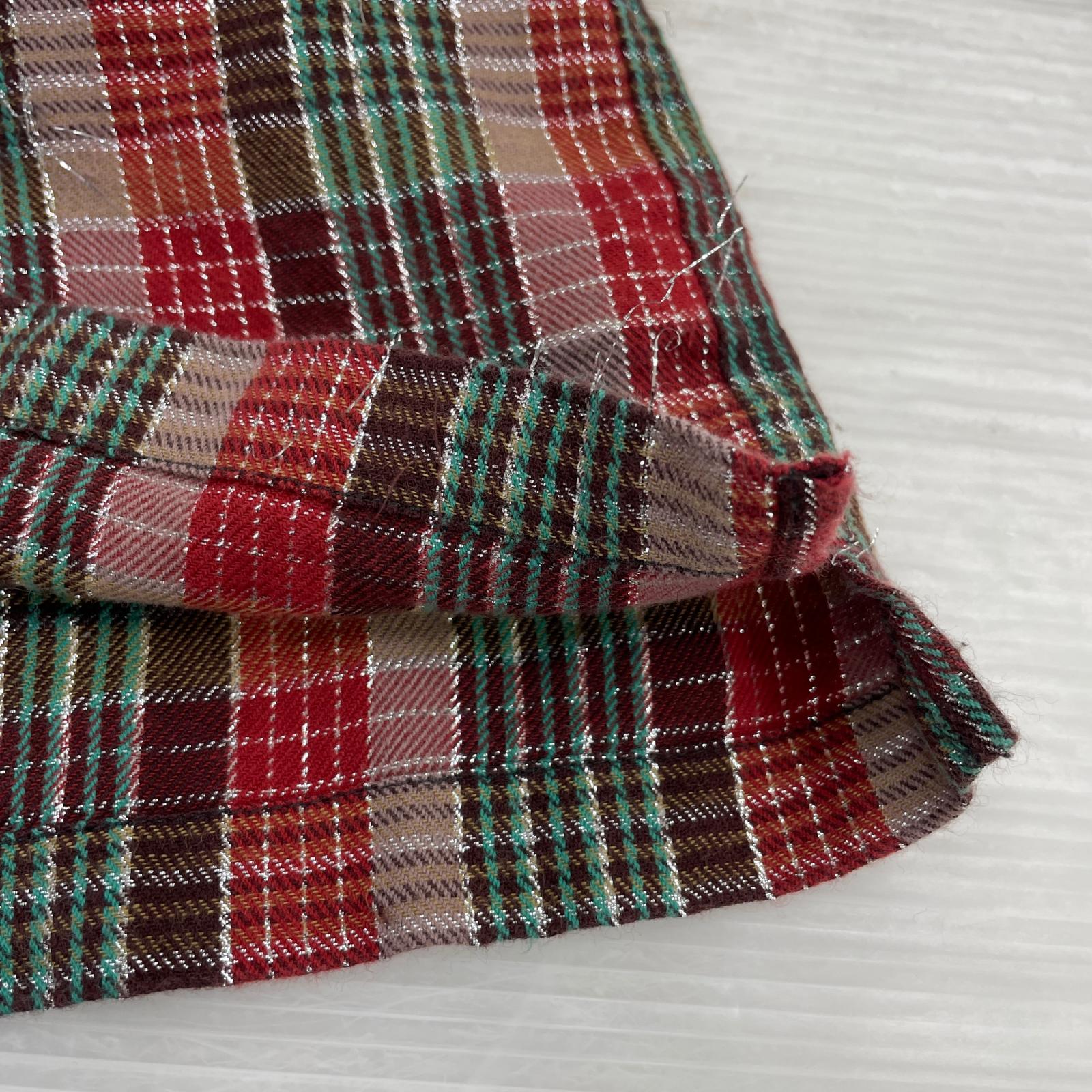 半袖シャツ 23SS Metalic Plaid S/S Shirt (M) 赤 M レッド