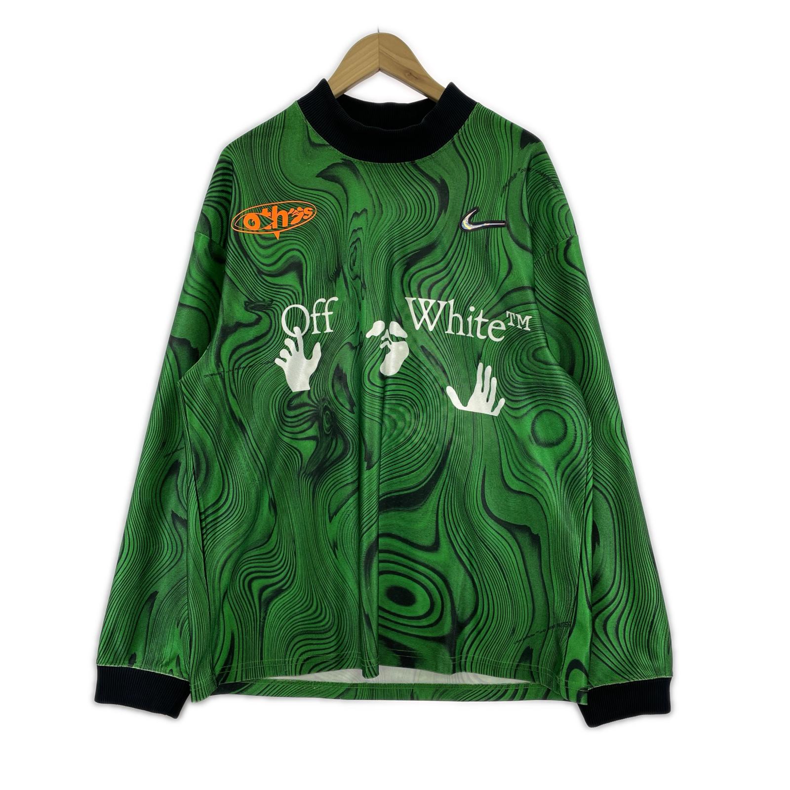 長袖Ｔシャツ ×NIKE Allover Print Uniform (L) 緑 L グリーン