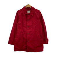 ミリタリージャケット Cotton Balmacaan Coat S RED S
