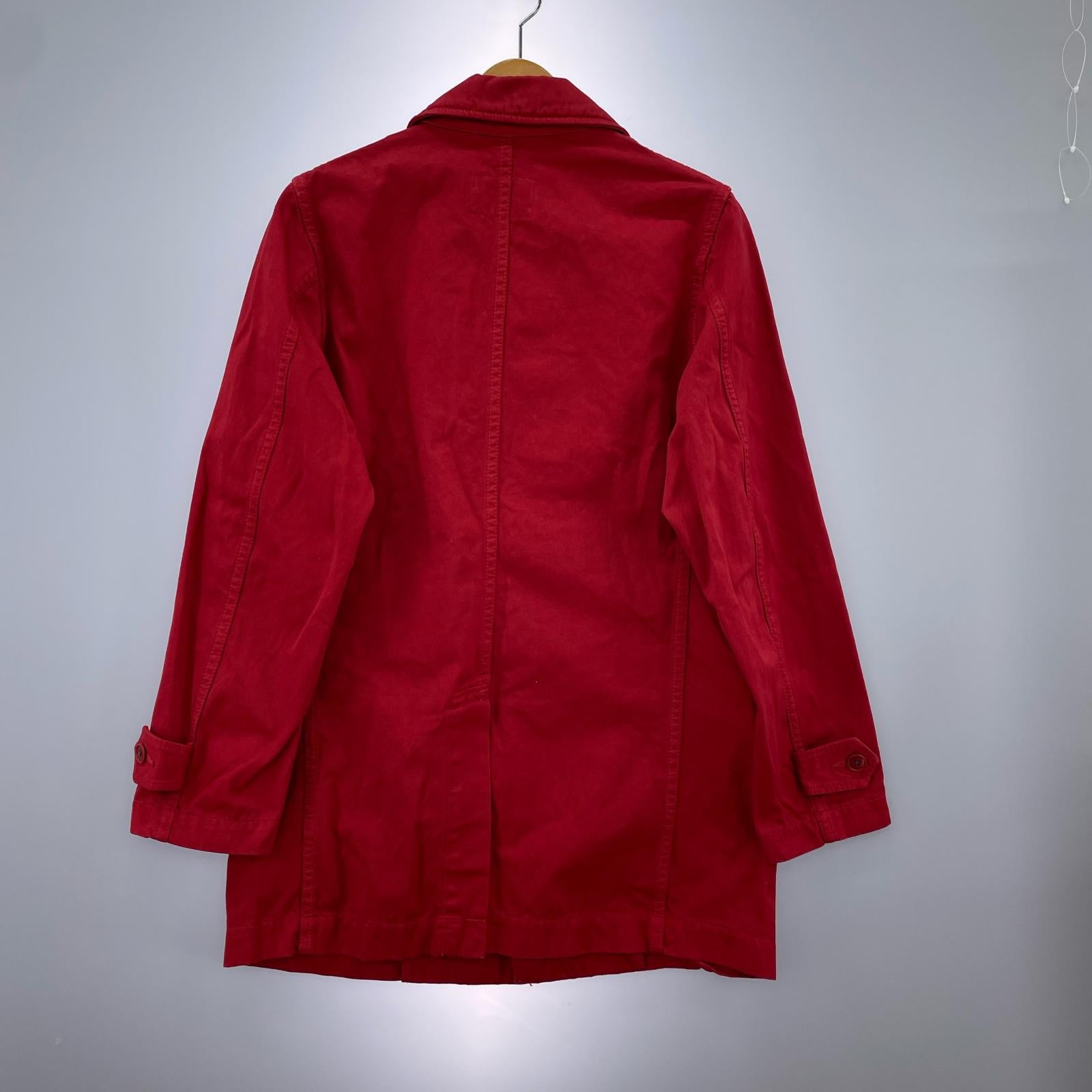 ミリタリージャケット Cotton Balmacaan Coat S RED S