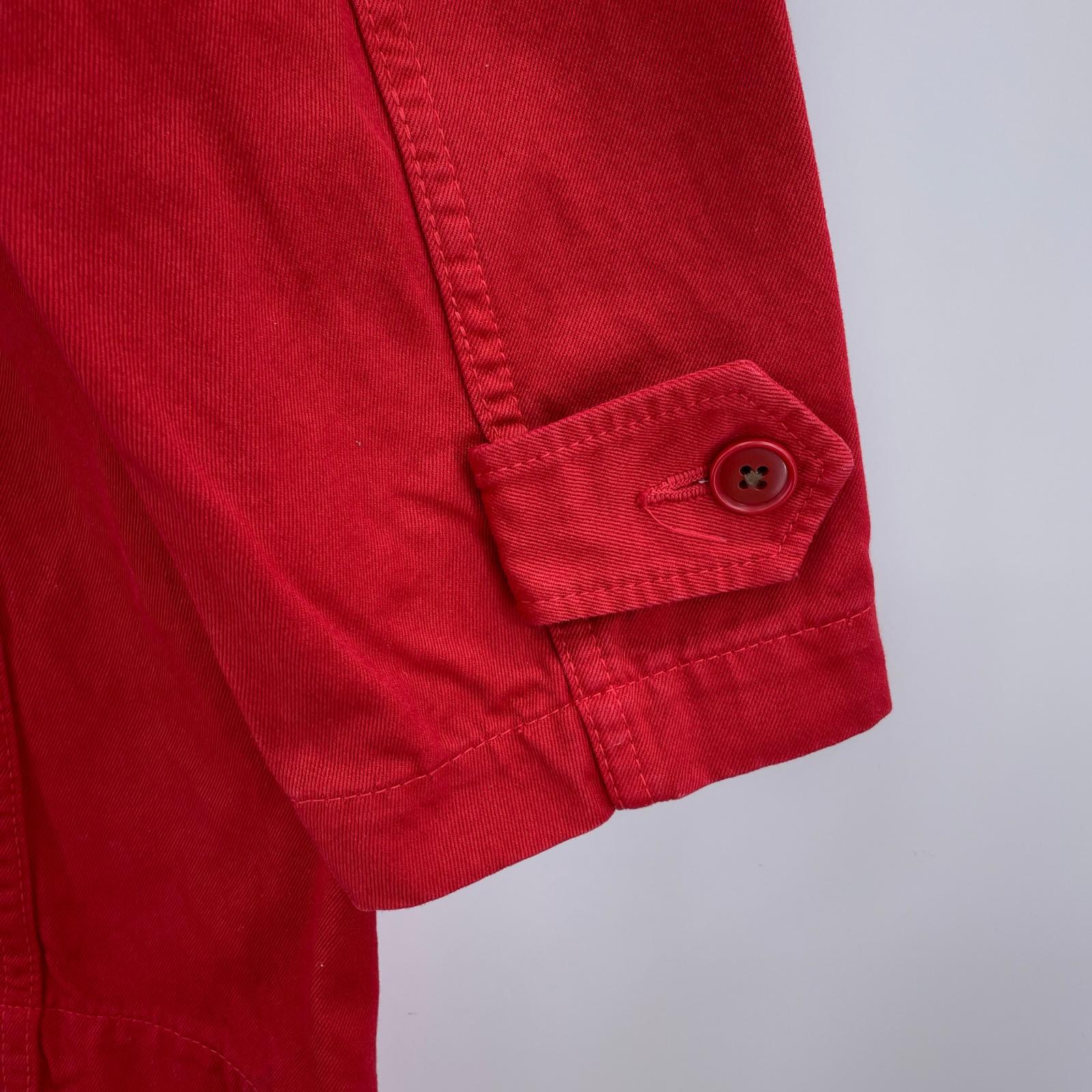 ミリタリージャケット Cotton Balmacaan Coat S RED S