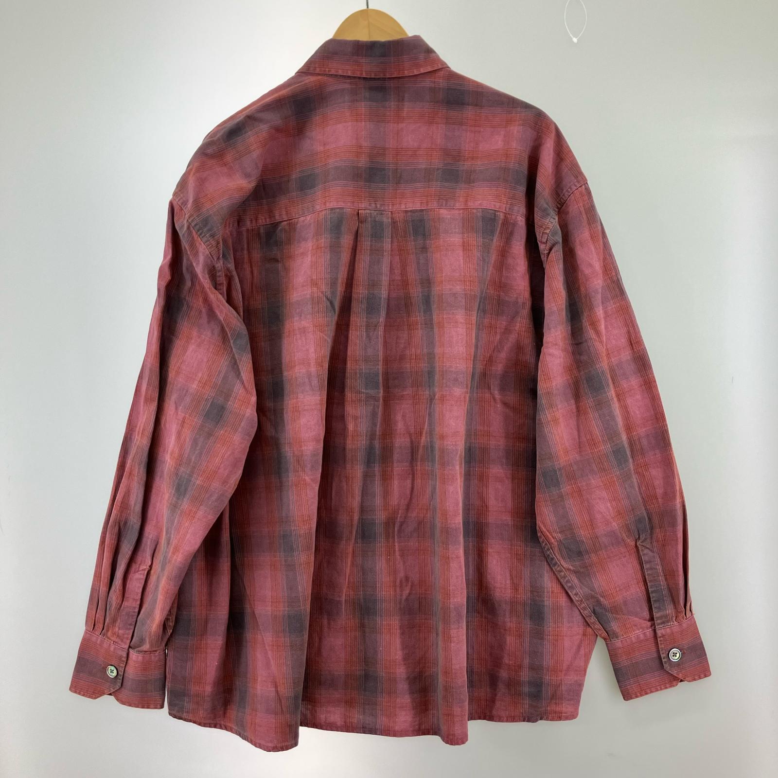 長袖シャツ Our Legacy 25AW BORROWED SHIRT Idaho Flannel Check 46 ピンク
