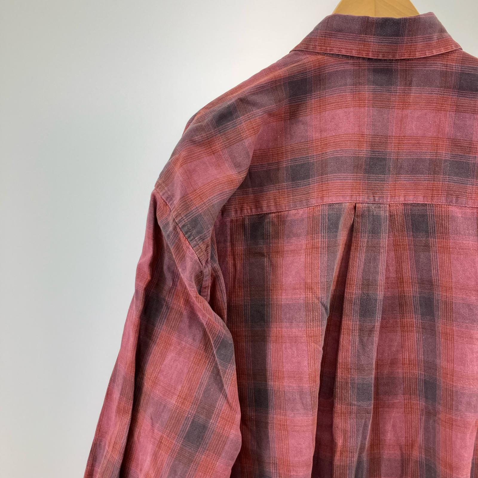 長袖シャツ Our Legacy 25AW BORROWED SHIRT Idaho Flannel Check 46 ピンク