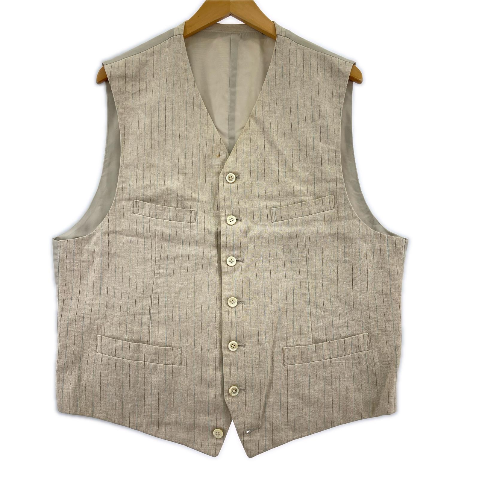 その他アウター 95ss Linen Vest M