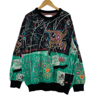 ニット BASQUIAT モヘア ニット 黒 (L) L ブラック