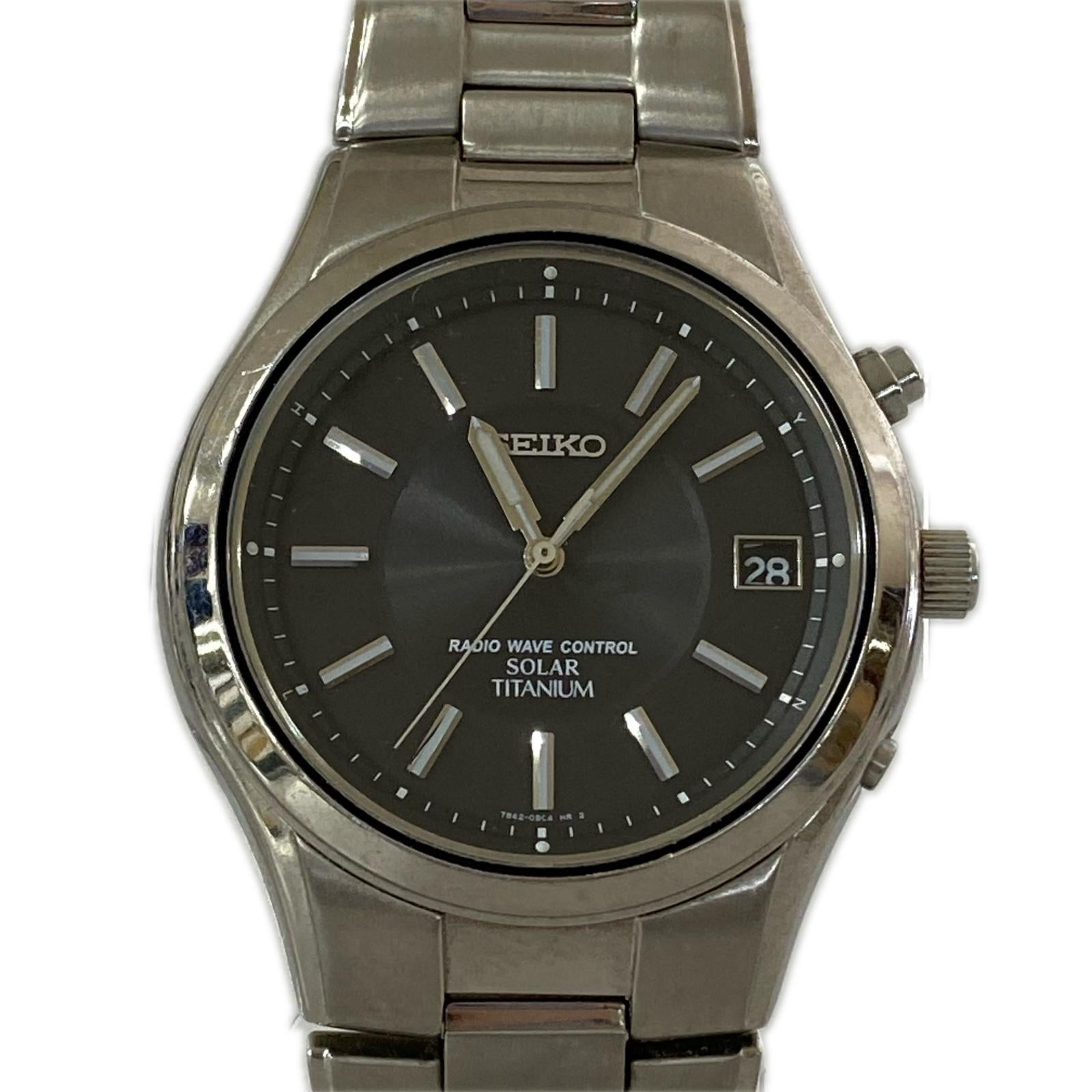 腕時計 SEIKO 7B42-0AN0 ソーラー腕時計 ブラック