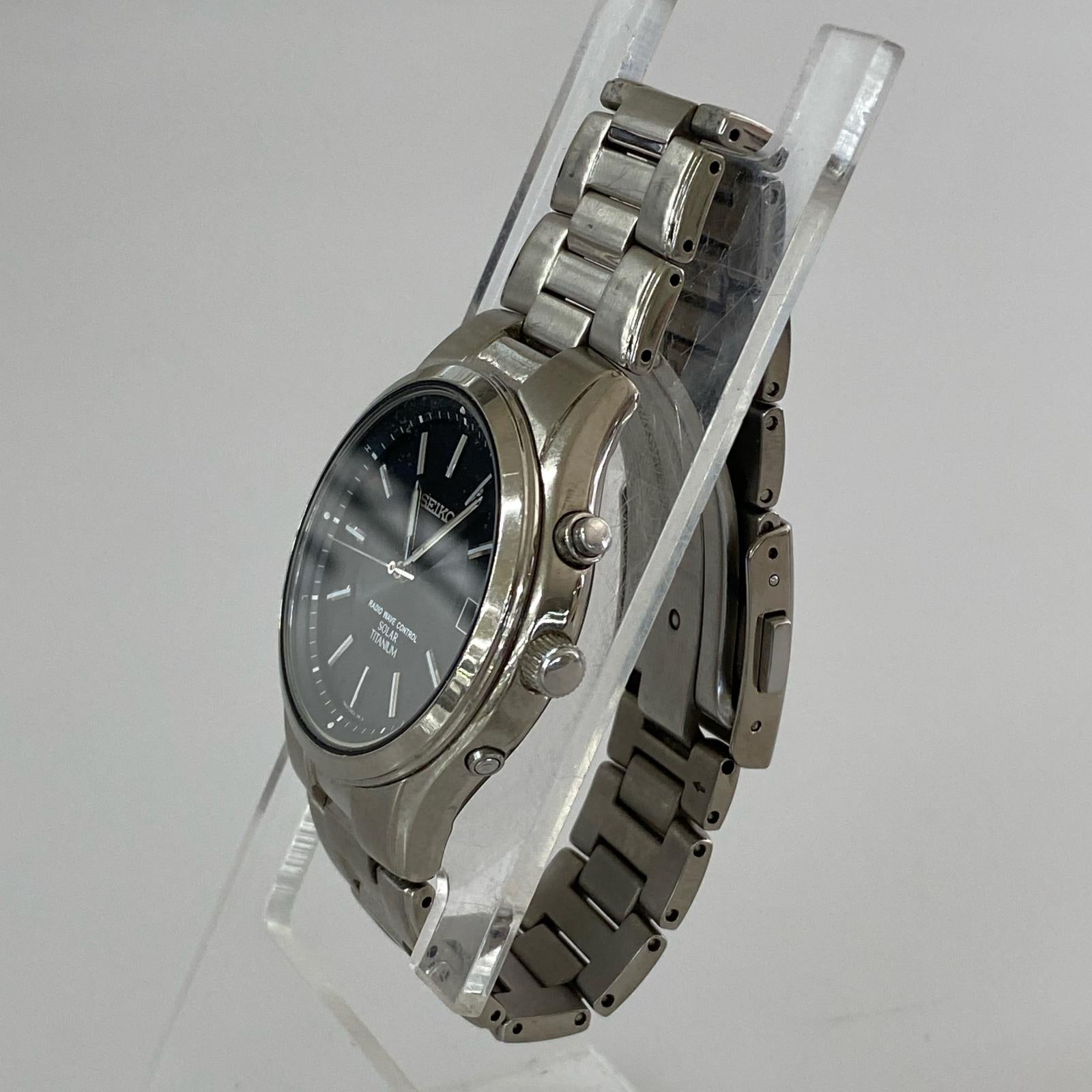 腕時計 SEIKO 7B42-0AN0 ソーラー腕時計 ブラック
