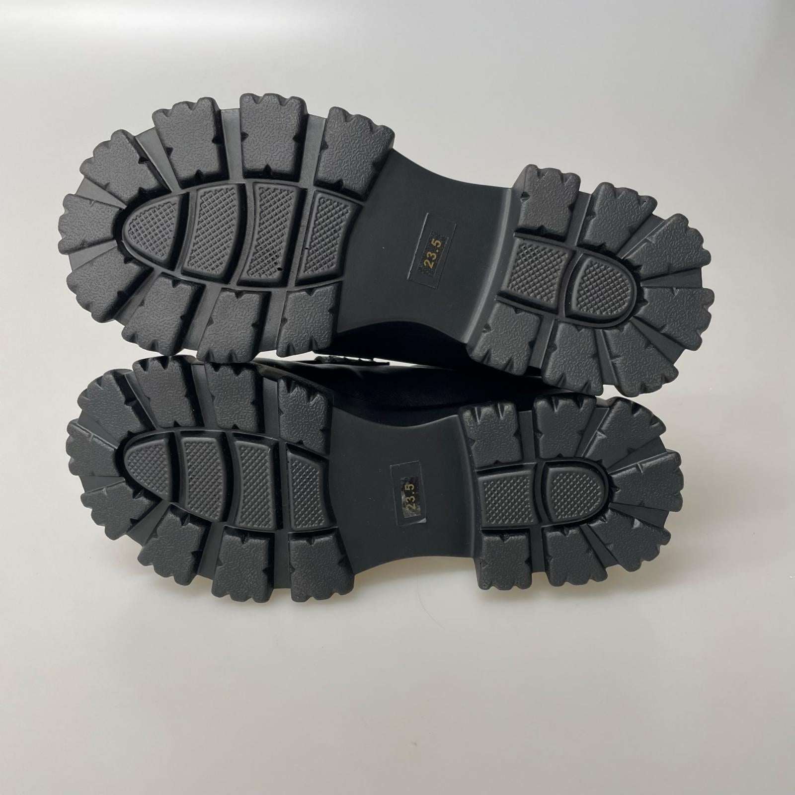 ローファー PUBLUX 厚底ﾛｰﾌｧｰ（24.0） 23.5cm (US5 1/2 UK5 EU37) ブラック