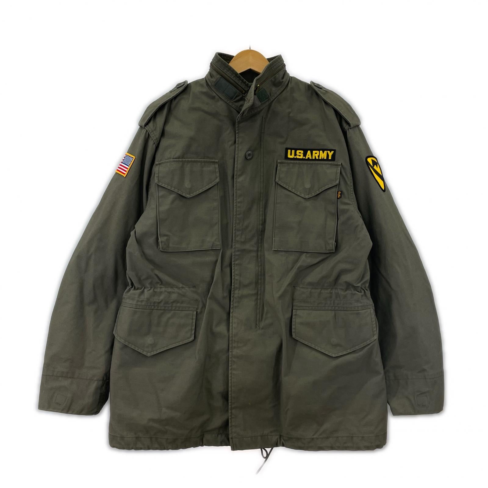 ジャケット ライナー付き ペイントミリタリージャケット カーキ カーキ