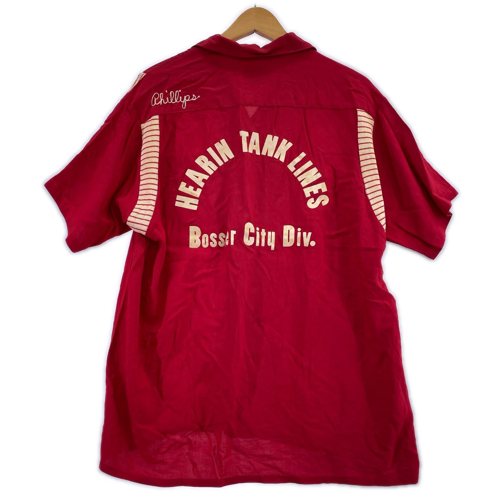 半袖シャツ OLYMPIAN BOWLING SHIRT レッド M M レッド