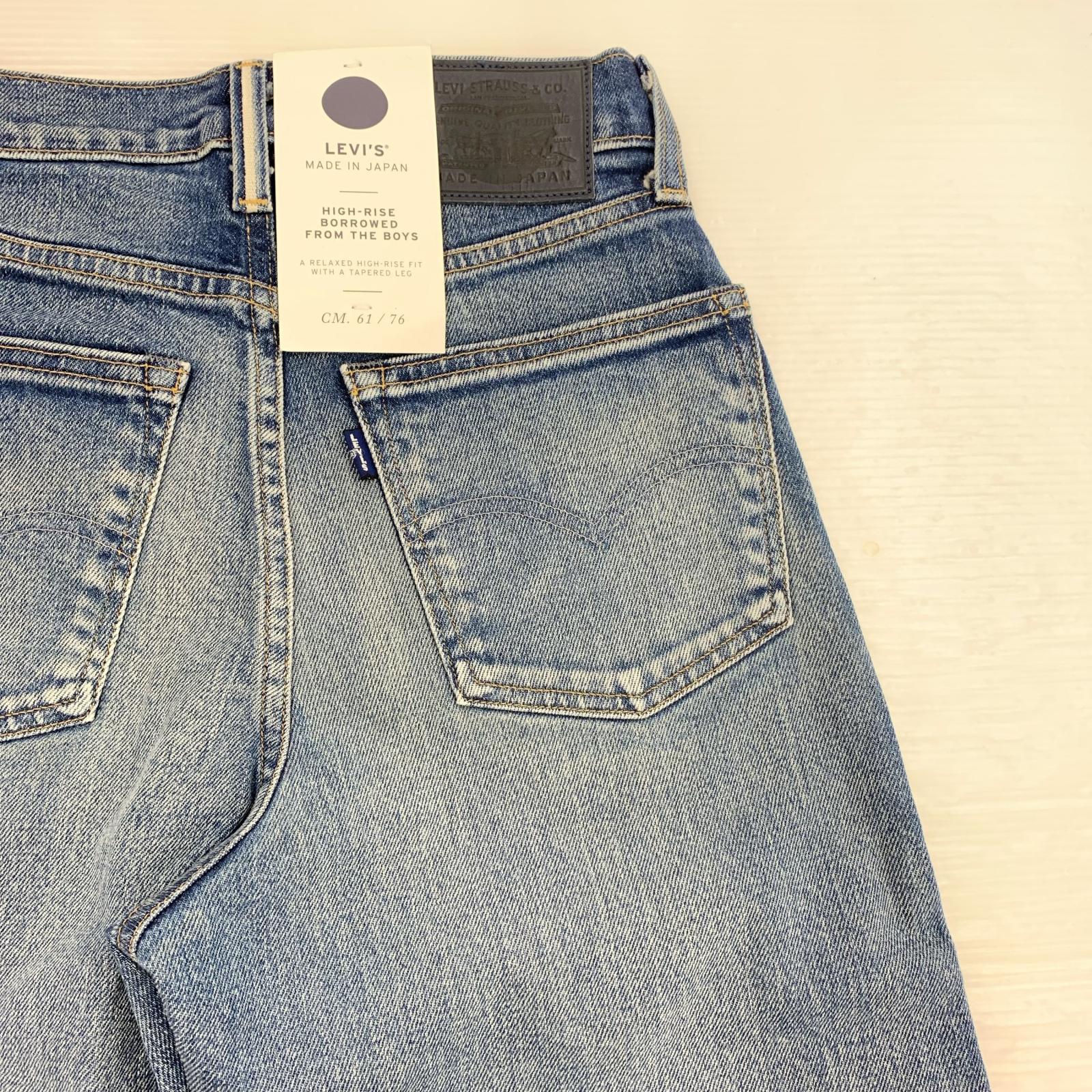 デニムパンツ Levi's BORROWED FROM THE BOYS 加工デニムパンツ W24L30 ブルー
