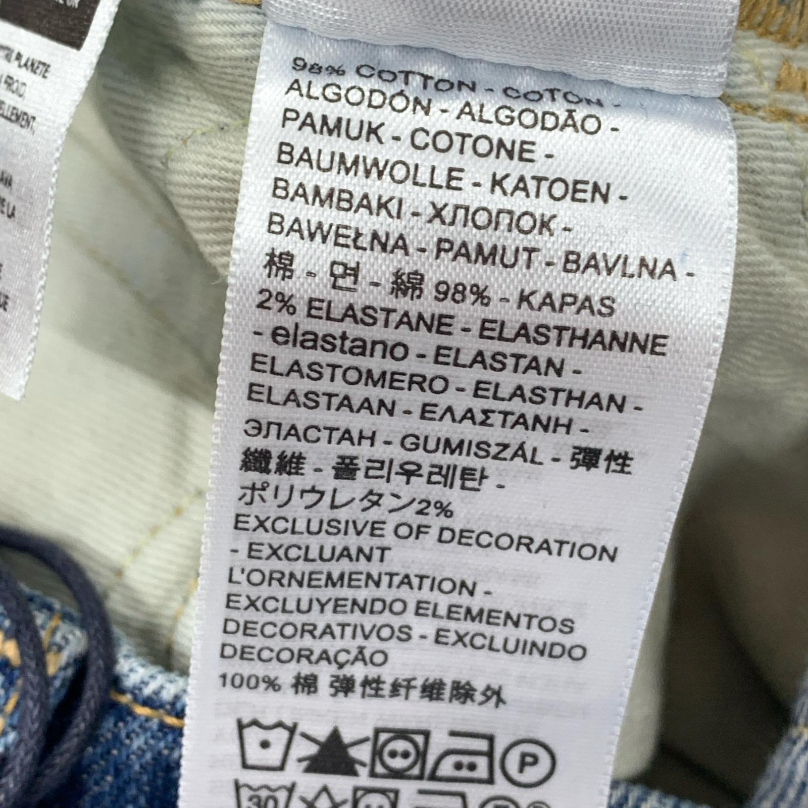 デニムパンツ Levi's BORROWED FROM THE BOYS 加工デニムパンツ W24L30 ブルー