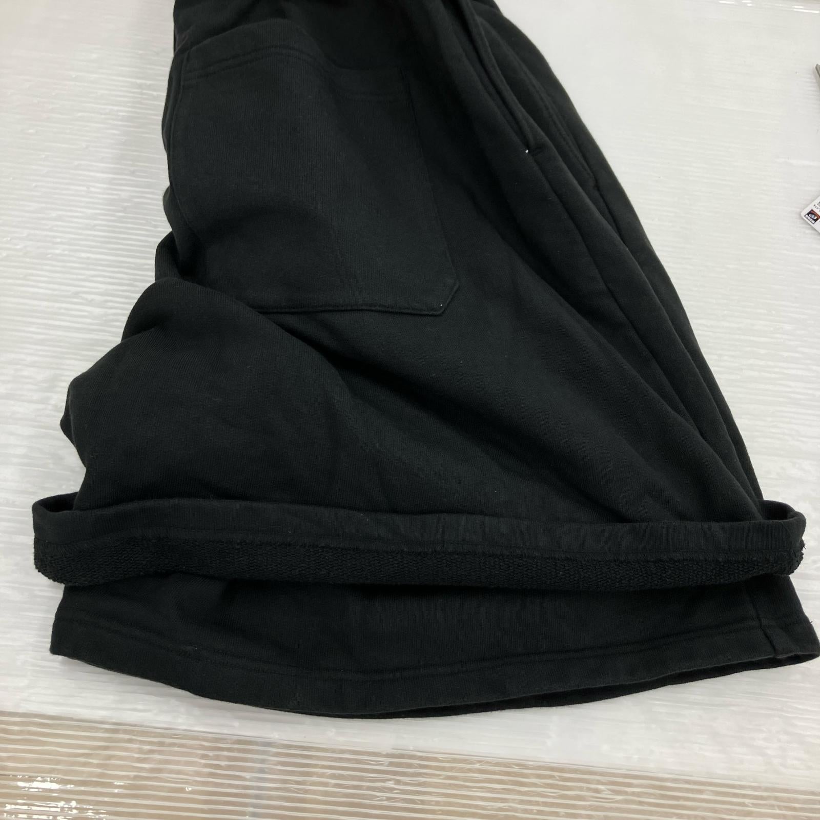 ショートパンツ ANCELLM 25SS TUCK SWEAT SHORTS スウェットショーツ 1 ブラック ブラック