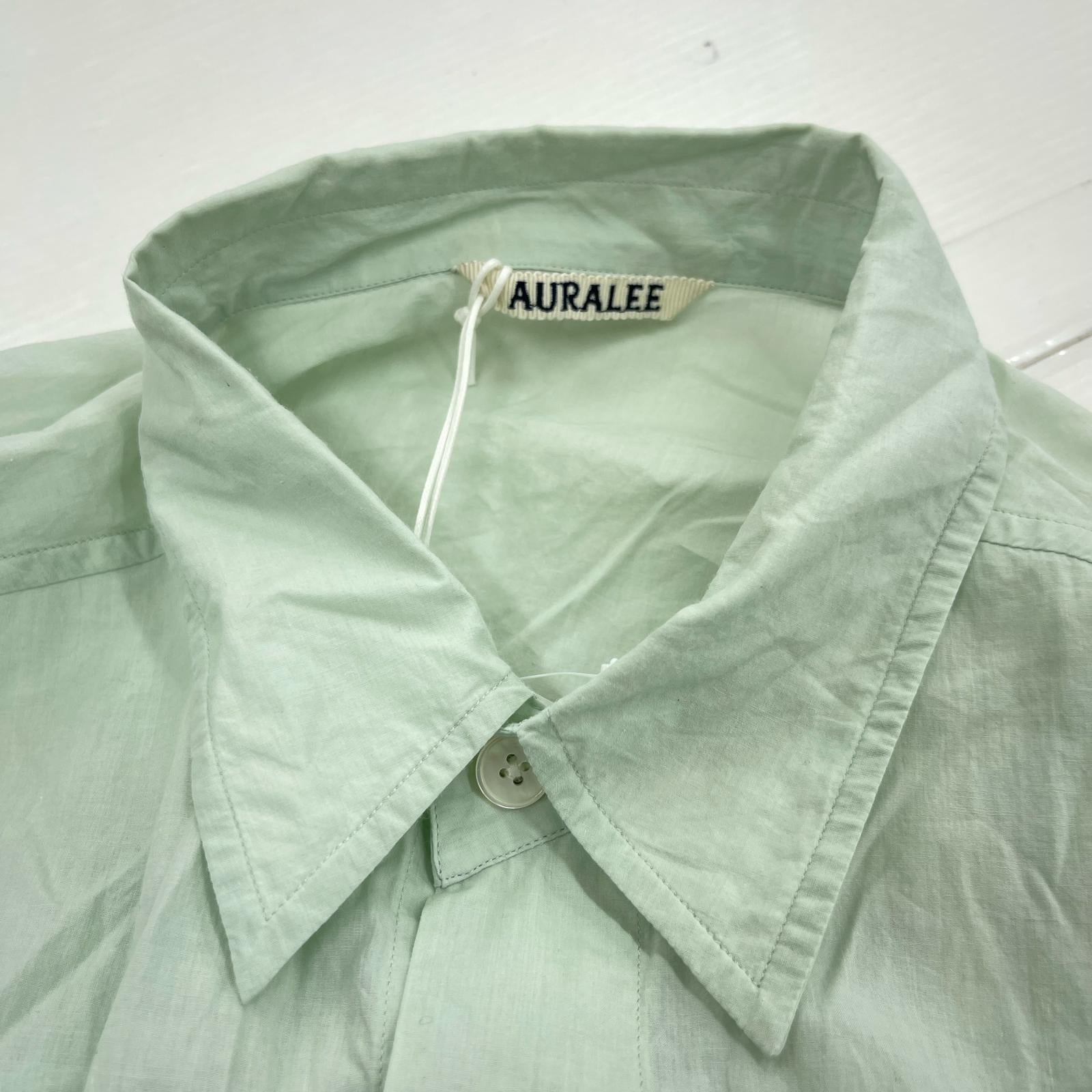 長袖シャツ AURALEE 26SS SUPER FINE COTTON LAWN SHIRT 4 ミント