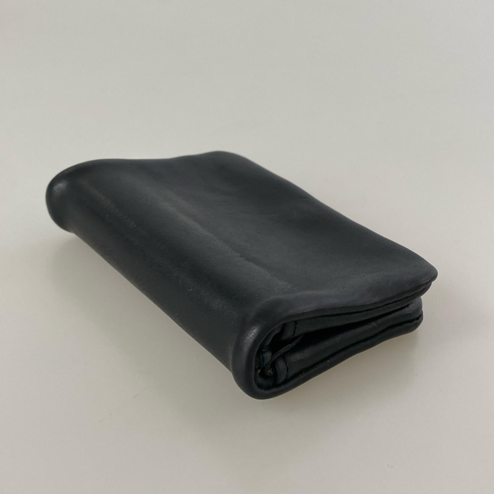 コインケース GUIDI 内縫い カード コインケース ブラック ブラック