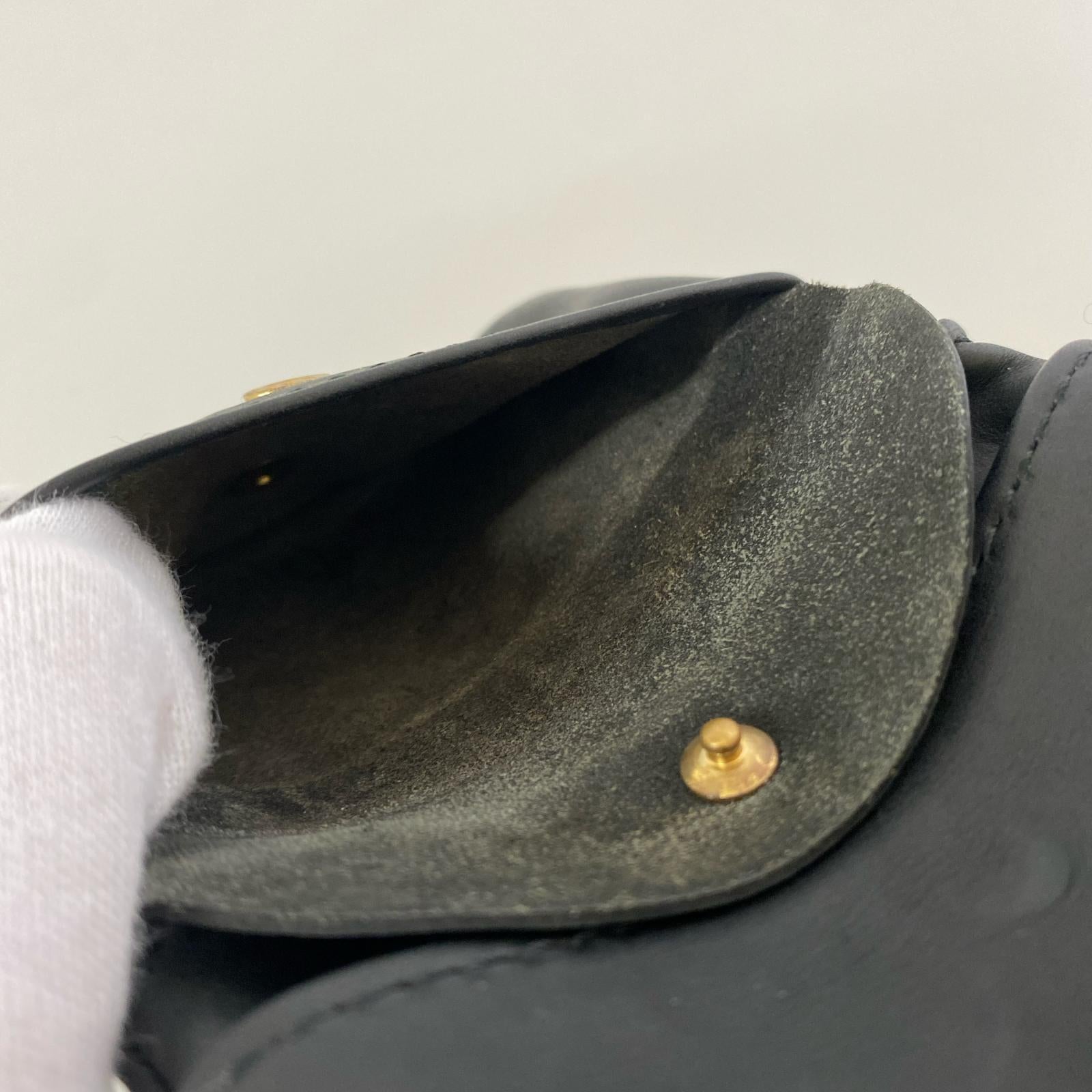 コインケース GUIDI 内縫い カード コインケース ブラック ブラック