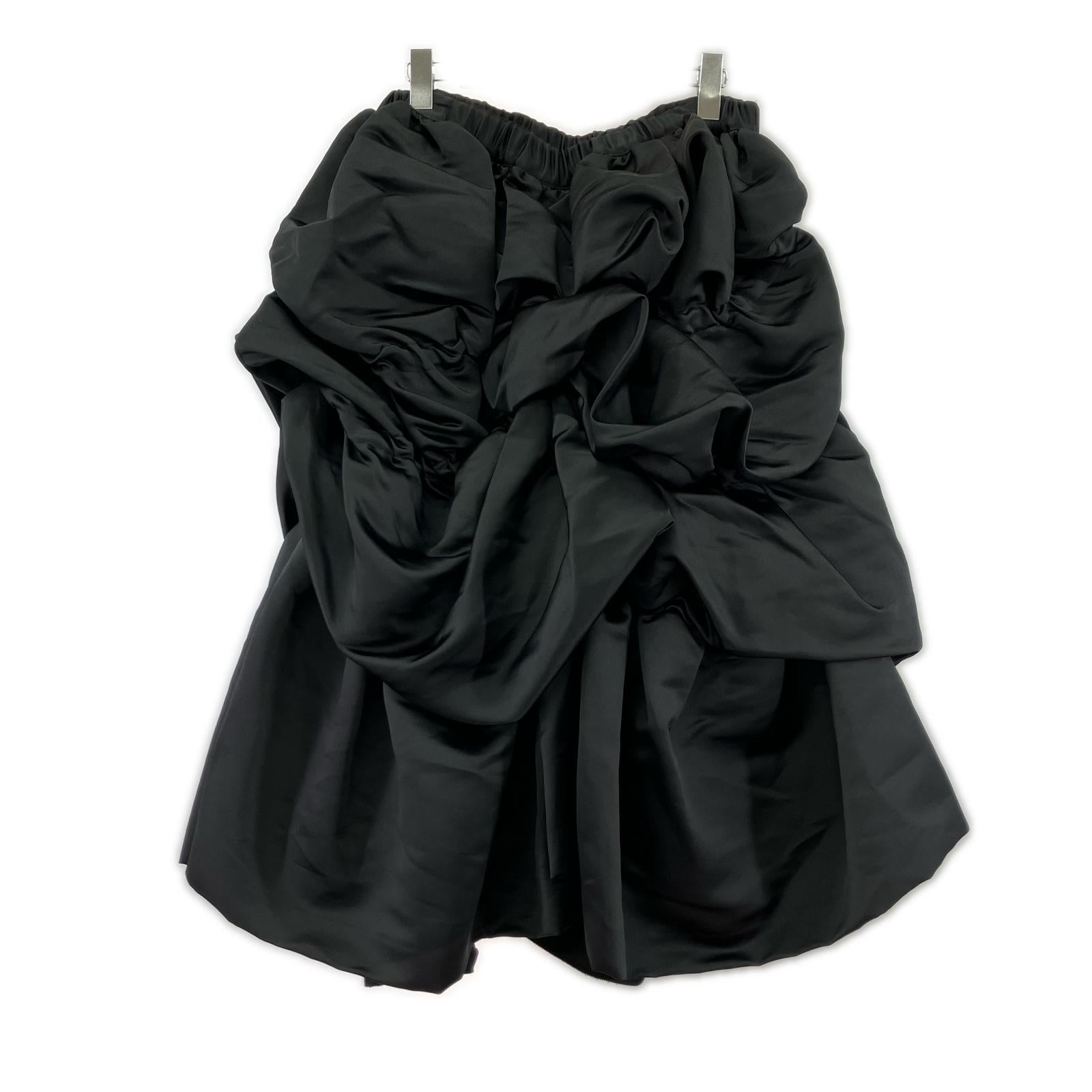ロングスカート COMME des GARCONS 本ライン デザインロングスカート S ブラック S ブラック