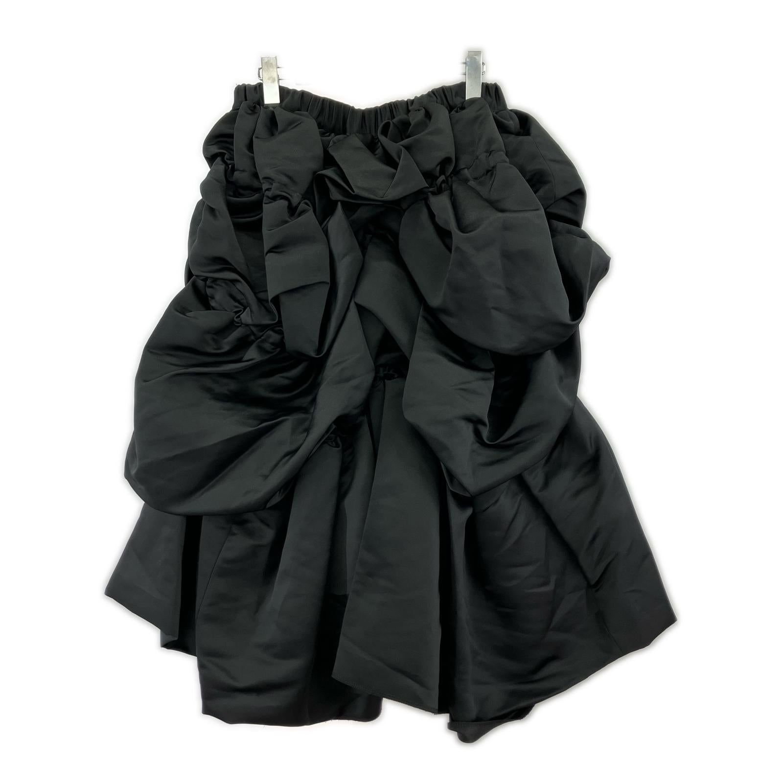 ロングスカート COMME des GARCONS 本ライン デザインロングスカート S ブラック S ブラック