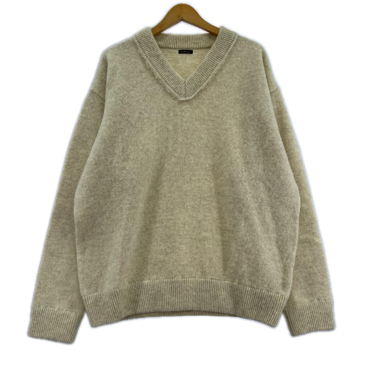 ニット Eys.MATERIAUX ｳｰﾙ Vﾈｯｸ ﾍﾞｰｼﾞｭ (L) L ベージュ