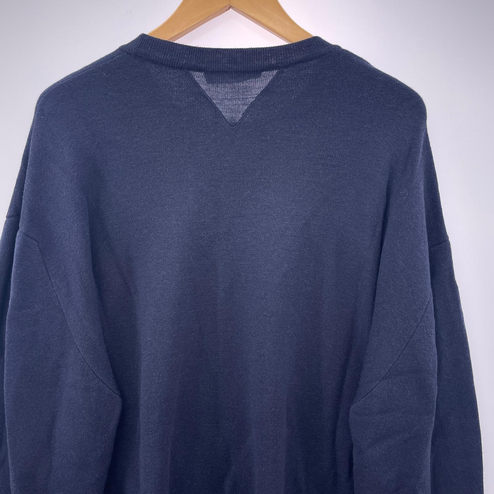 ニット ×JOHN SMEDLEY 1980 Double V Pullover 紺 L L