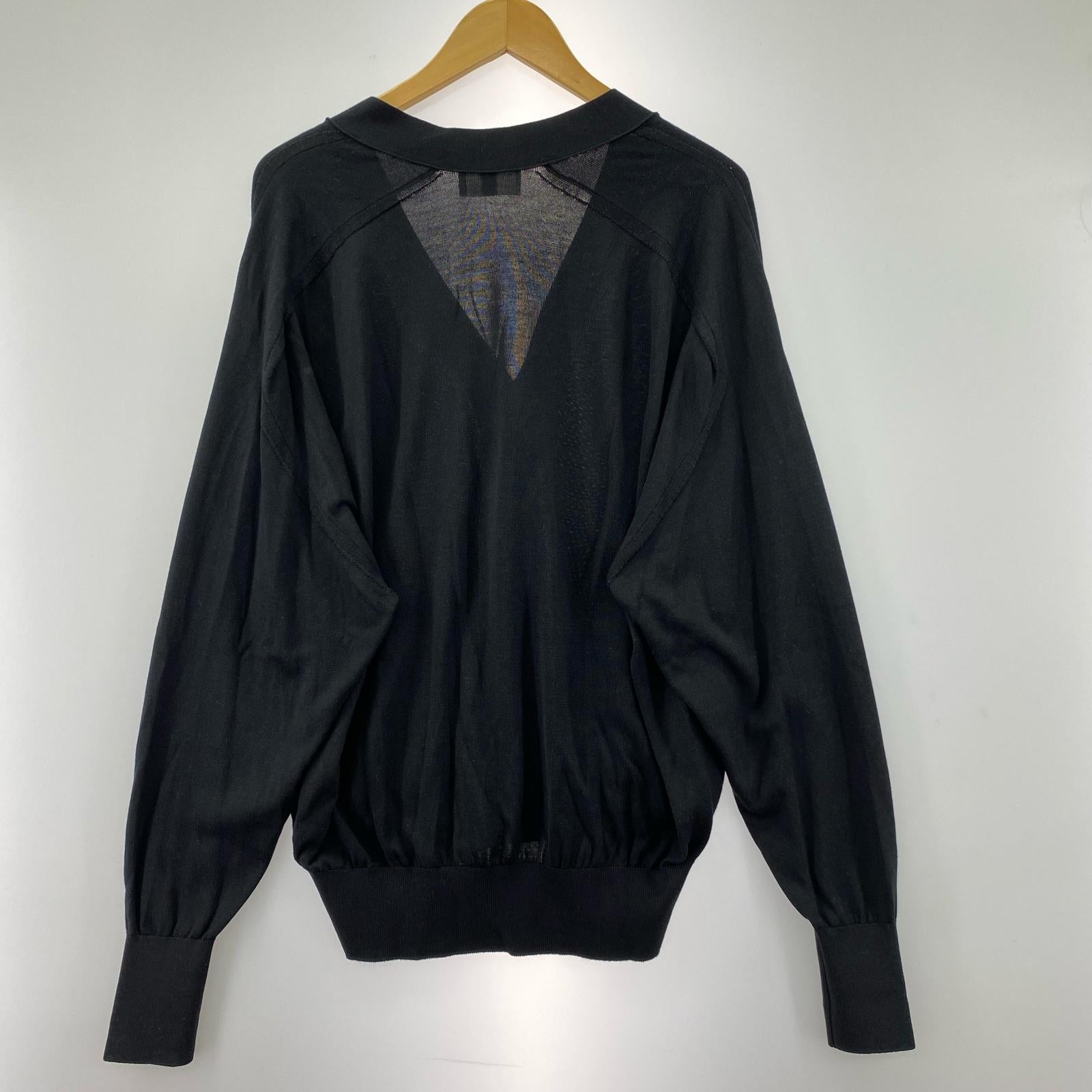 カーディガン Silk Cardigan 黒 (2) 2 ブラック