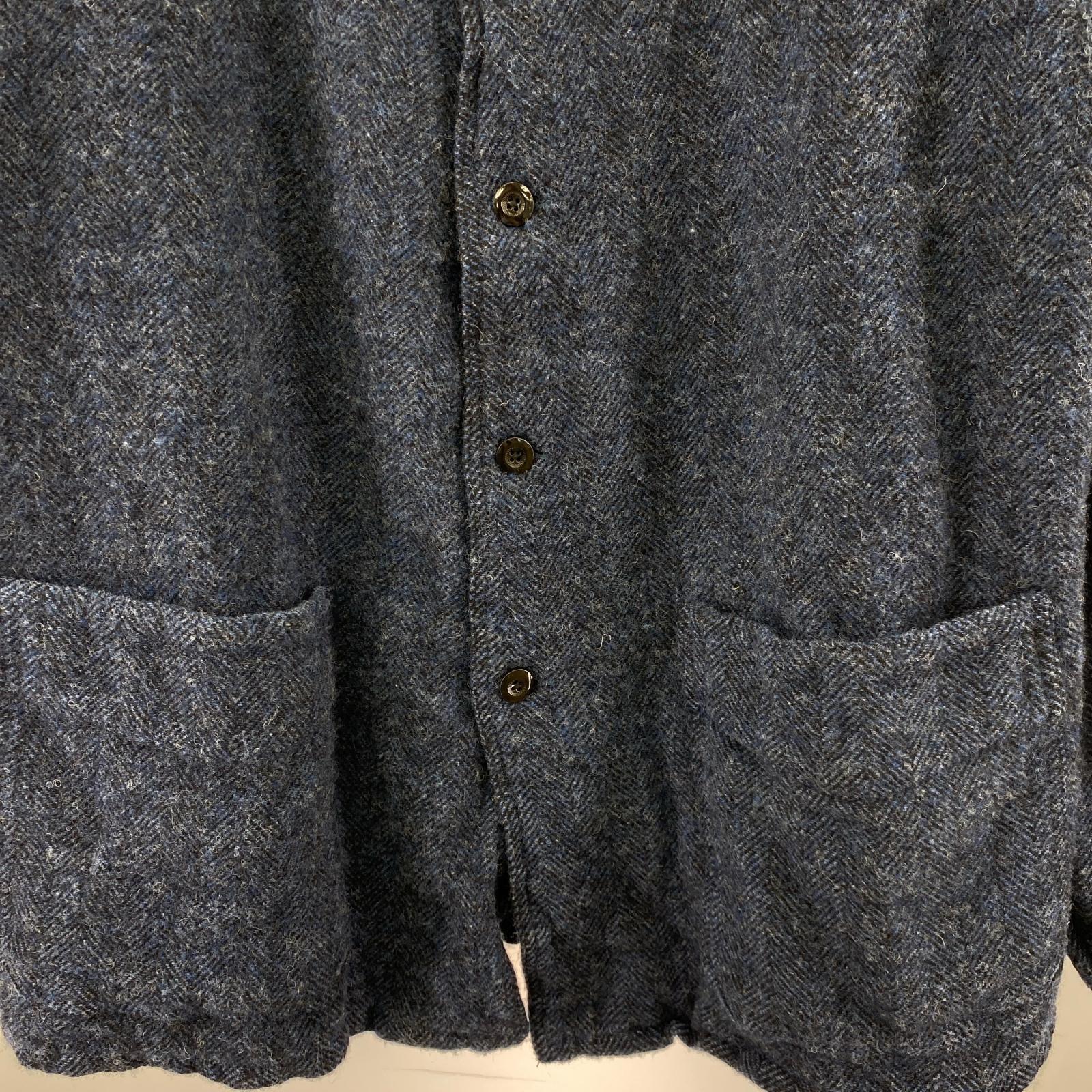 ジャケット 22AW 縮絨加工ヘリンボーンフレンチワークジャケット (2) 2 ブルー